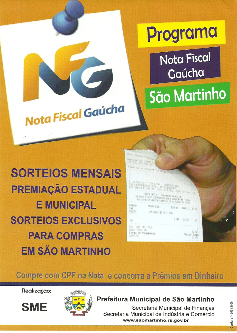 Municipio incentiva adesão ao NOTA GAUCHA
